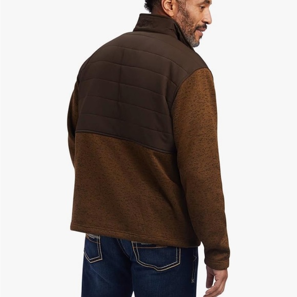 Ariat Men’s Caldwell Reinforced Snap Sweater in Brindlewood NWT This is a LTall! - Picture 2 of 12